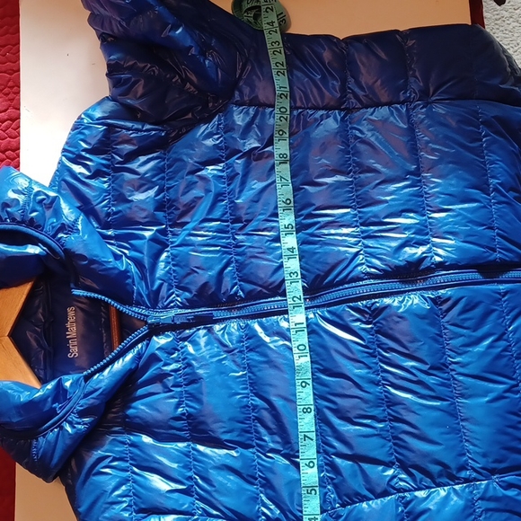 Ladies quilted down hooded jacket packable - Picture 4 of 8